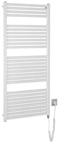 Aqualine - Kúpeľňový elektrický radiátor TONDI-E 600W/230V 133 cm biela rovný