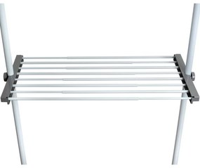 Wenko Teleskopická drôtená polica Hercules, 73–120 cm, biela
