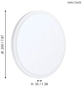 Eglo 98656 - LED Stropné svietidlo MONGODIO 1 LED/8,6W/230V
