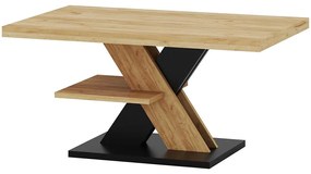 Konferenčný stolík Cross Dub Craft/Čierna