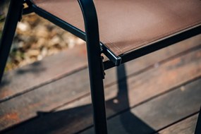 Záhradné kreslá TAVERNO set 2ks hnedá/čierna