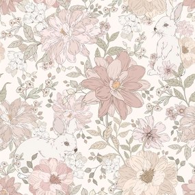 Tapeta na schovávačku s králikmi 280x110 cm