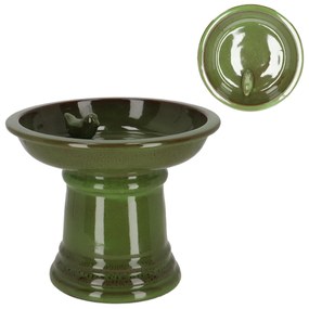 Napájadlo pre vtáky na nohe Max, 22,3x28,8 cm, terakota, zelená