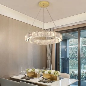 Toolight Toolight, LED závesné svietidlo 24W 4000lm APP1079-CP, zlatá, OSW-08891