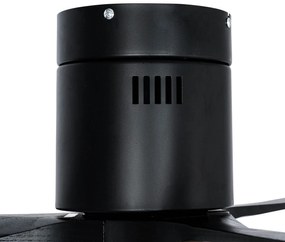 Inteligentný stropný ventilátor čierny 132 cm vrátane LED stmievateľný s diaľkovým ovládaním - Sofia