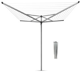 Vonkajší sušiak na bielizeň v striebornej farbe 40 m Topspinner – Brabantia