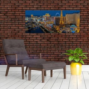 Obraz nočného Las Vegas (120x50 cm)