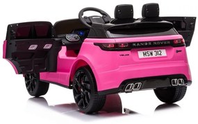 Lean Cars Elektrické autíčko -Range Rover - lakované - ružové - motor 2x45W - batéria 1x12V4,5Ah - 2021