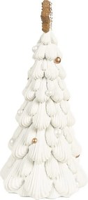 Biely cukrový stromček s perníkovou hviezdou - 13*26 cm