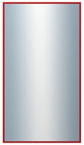 DANTIK - Zrkadlo v rámu, rozmer s rámom 50x90 cm z lišty Hliník červená (7269210)