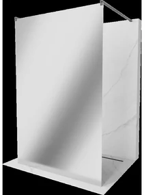 Mexen Kioto voľne stojaca sprchová stena 140 x 200 cm, zrkadlové sklo 8 mm, brúsený gun gray - 800-140-002-66-50