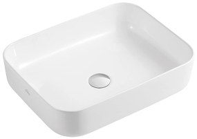 Invena Florina, keramické umývadlo 51x40x13 cm, biela, INV-CE-40-001-C