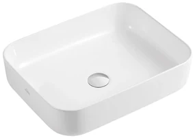 Invena Florina, keramické umývadlo 51x40x13 cm, biela, INV-CE-40-001-C