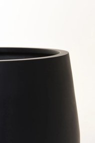 Kvetináč GIRAR, sklolaminát, výška 37 cm, antracit