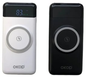 Rýchlonabíjacia powerbanka OKOP KP-711 so štyrmi káblami - 10000mAh - Čierna