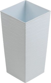 PLASTOVÝ KVETINÁČ PORTO RIFLO 46X25X25 CM BIELA