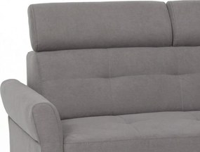 Rohová sedacia súprava Harris, ocelovo šedá látka, pravý roh