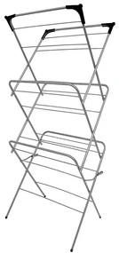 Erga Model 150, 3-poschodový sušiak bielizne 59,5x52,2x130,5 cm, seda-cierna, ERG-SEP-10STWIE000A02