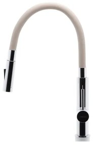FERRO - Drezová batéria s flexibilným ramienkom lesklý chróm/béžová