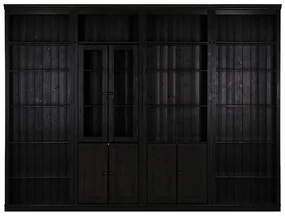 Hnedá knižnica z borovicového dreva 370x223 cm Anita – Støraa