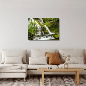 Sklenený obraz - Vodopád, Wind River Valley (70x50 cm)