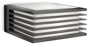 Philips - Vonkajšie nástenné svietidlo SHADES 1xE27/15W/230V IP44 antracit
