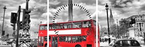 Obraz - Trafalgar Square (s hodinami) (90x30 cm)