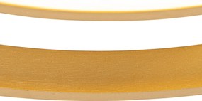 Stropný ventilátor zlatý 46,5 cm vrátane LED s diaľkovým ovládaním - Kees