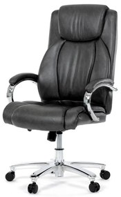 Křeslo kancelářské, houpací mechanismus, šedá ekokůže, KA-F1385 GREY