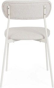 Biela čalúnená jedálenská stolička Inka – Yes Everyday