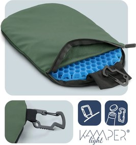 Cestovný podsedák MOSH Kamper light tmavá khaki / čierna