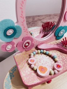 Drevený toaletný stolík - Flora