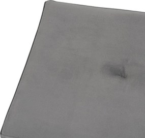 Čalúnená lavica AVENBERG VELVET sivá