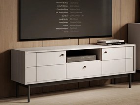 TV skrinka Japandi, 154 cm, béžová kašmír
