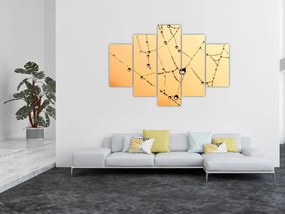 Obraz orosenej pavučiny (150x105 cm)