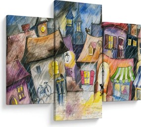 Obraz - Daždivý večer (90x60 cm)