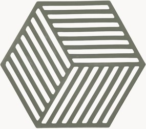 Silikónové podložky pod poháre Hexagon, 6 ks