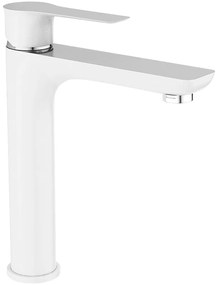 Laveo Raila, vysoká umývadlová batéria stojanková h-250, chrómová-biela, LAV-BLL_62ND