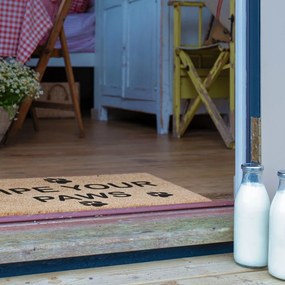 Rohožka z kokosového vlákna 40x60 cm Wipe Your Paws – Artsy Doormats