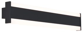 Moderná nástenná lampa čierna CCT 60cm vrátane LED IP54 - Vanya