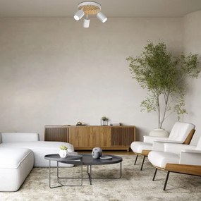 Bodové svietidlo TERRA 3xGU10/8W/230V biela/dub