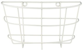Ib Laursen Nástenný kovový košík White Half Round