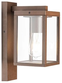 Priemyselná vonkajšia nástenná lampa hrdzavohnedá IP44 - Charlois