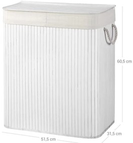 Kôš na bielizeň GUS biely
