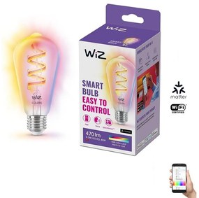 WiZ LED RGBW Stmievateľná žiarovka ST64 E27/6,3W/230V 2200-6500K Wi-Fi - WiZ WI0132