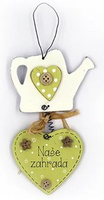 Nekupto Dřevěná cedulka zahrada Naše zahrada