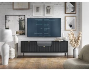Televizní stolek Nova 154 cm černý/černý rám