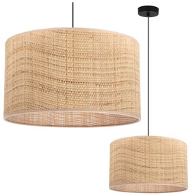 Závesné svietidlo Rattan, 1x ratanové tienidlo, (fi 35cm), b