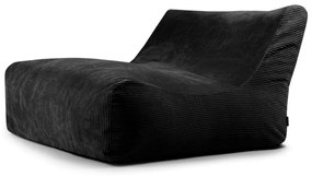 Čierny menčestrový sedací vak Sofa Lounge – SLOWDOWN