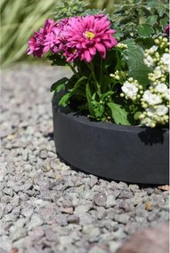 Miska na dekorácie CIRCULO, sklolaminát, Ø 30 cm, antracit